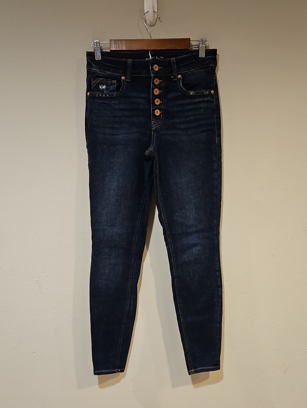 Edgely High Rise Super Skinny Buttonfly Jeans